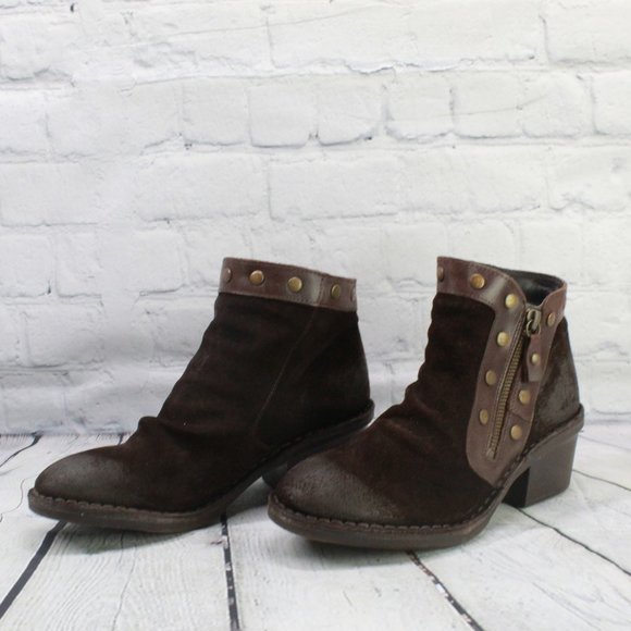 FLY LONDON Leather Side-Zip Ankle Boots Size 37 - Picture 2 of 9